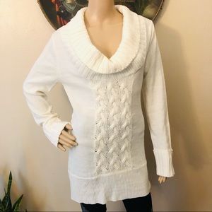 Wet Seal Cream Sweater Dress